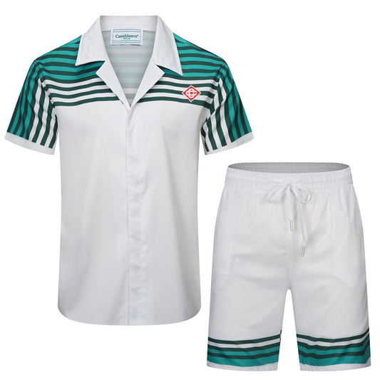 CASABLANCA 2025 New Shirt Shorts Set