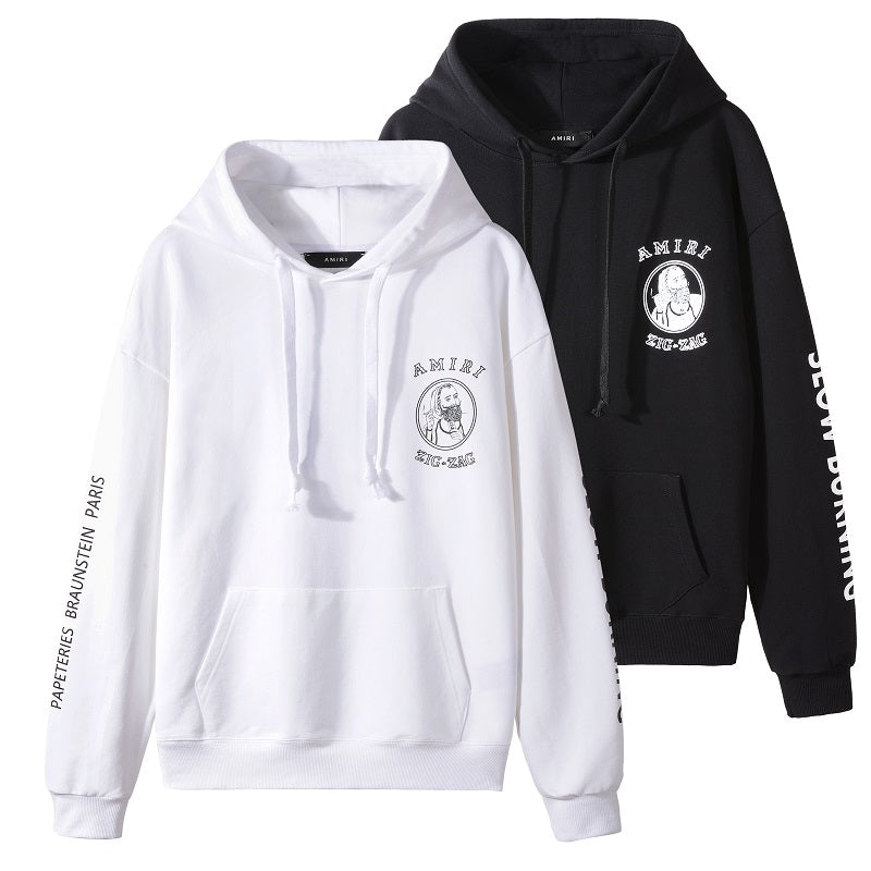 CASA-AMIRI 2025 new high quality cotton classic old man hoodie 3339