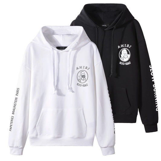 CASA-AMIRI 2025 new high quality cotton classic old man hoodie 3339