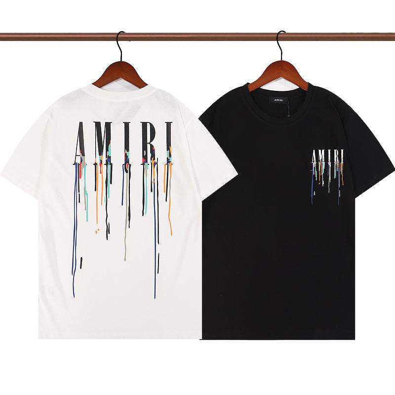 CASA-AMIRI 2025 New High Quality Cotton Flower Logo T-Shirt
