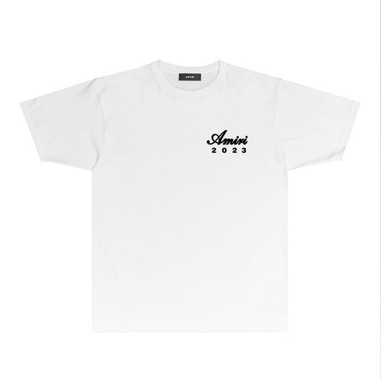 CASA-AMIRI 2025 New High Quality Cotton Flower Logo T-Shirt 079