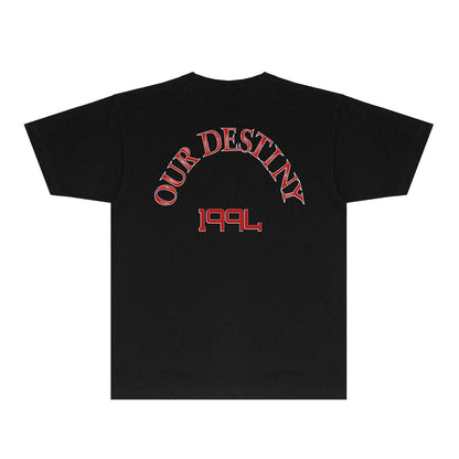 CASA-AMIRI 2025 New High Quality Cotton Flower Logo T-Shirt