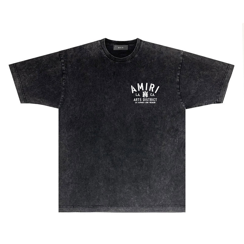 CASA-AMIRI 2025 New High Quality Cotton Flower Logo T-Shirt D056