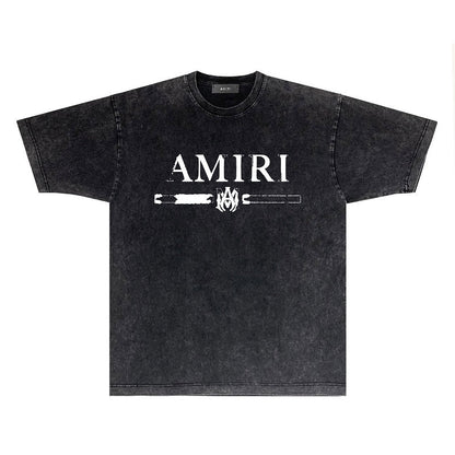 CASA-AMIRI 2025 New High Quality Cotton Flower Logo T-Shirt D081