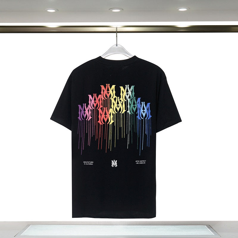CASA-AMIRI 2025 New High Quality Cotton Flower Logo T-Shirt