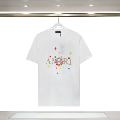 CASA-AMIRI 2025 New High Quality Cotton Flower Logo T-Shirt