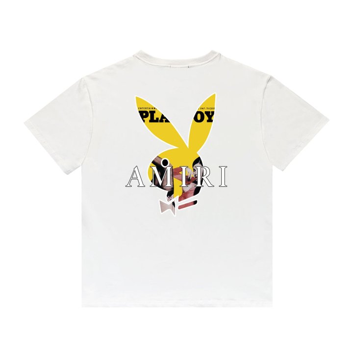 CASA-AMIRI 2025 New High Quality Cotton Flower Logo T-Shirt