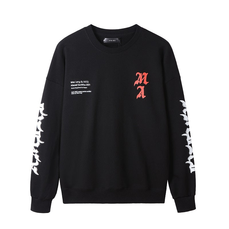 CASA-AMIRI 2025 New Cotton Classic Crewneck Sweatshirt 3352