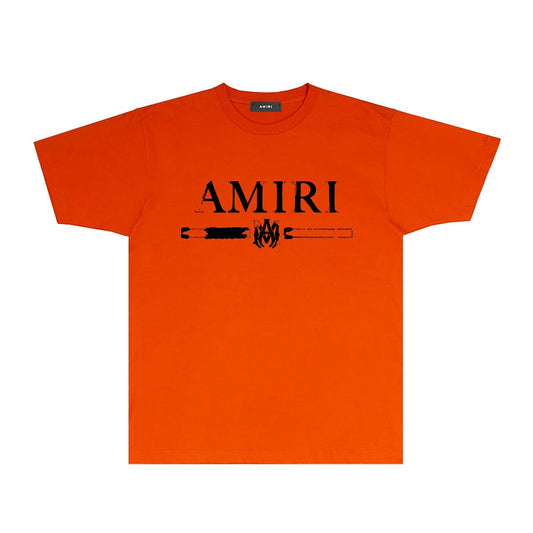 CASA-AMIRI 2025 New High Quality Cotton Flower Logo T-Shirt 081