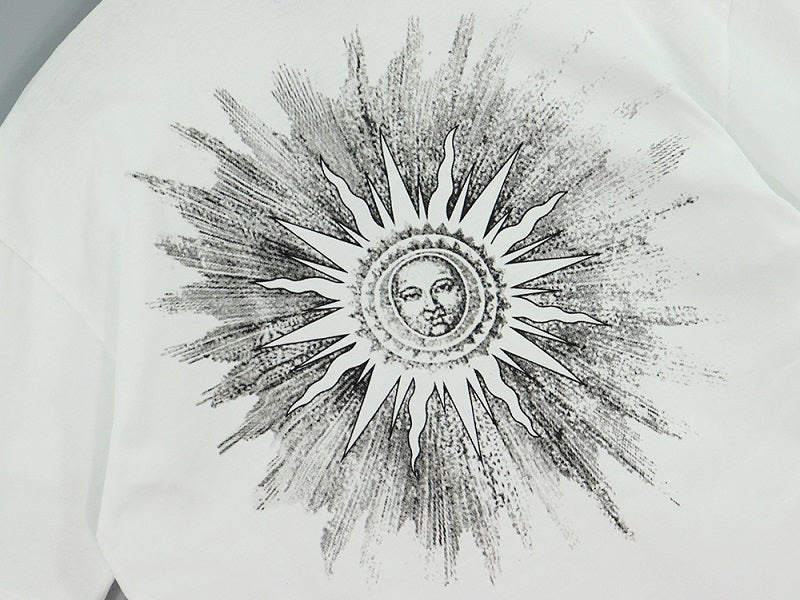 CASA-AMIRI 2025 New High Quality Cotton Flower Logo T-Shirt