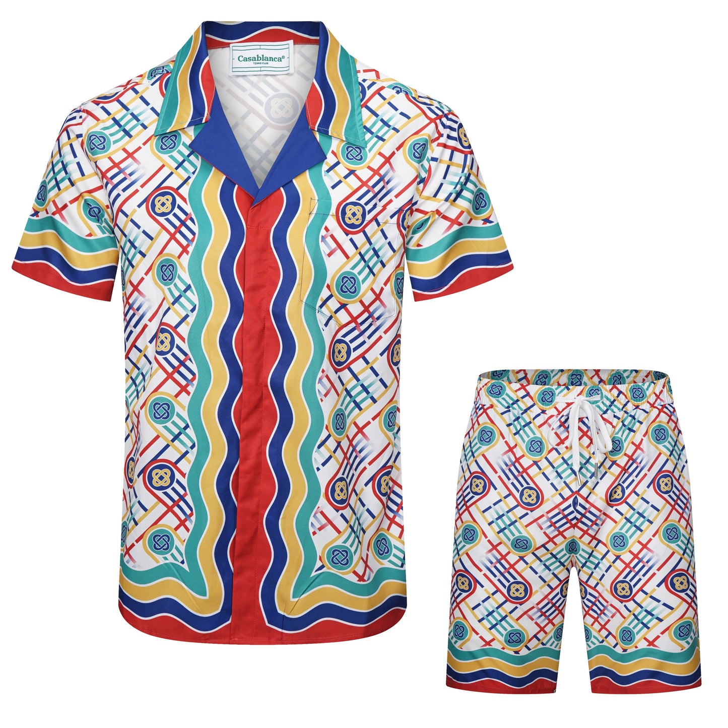 CASABLANCA 2025 New Shirt Shorts Set