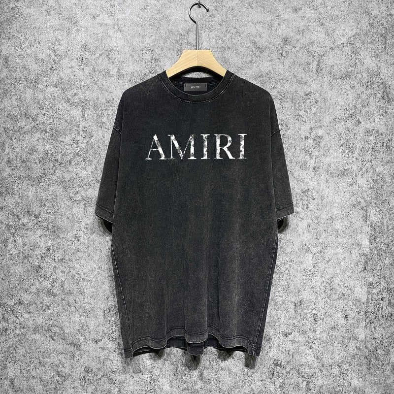 CASA-AMIRI 2025 New High Quality Cotton Flower Logo T-Shirt D013