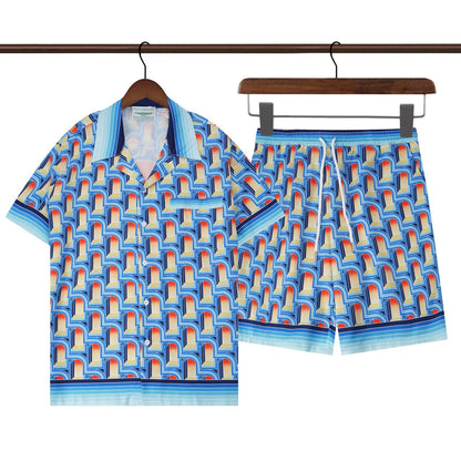 CASABLANCA 2025 New Shirt Shorts Set