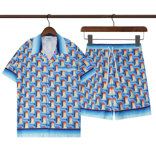 CASABLANCA 2025 New Shirt Shorts Set