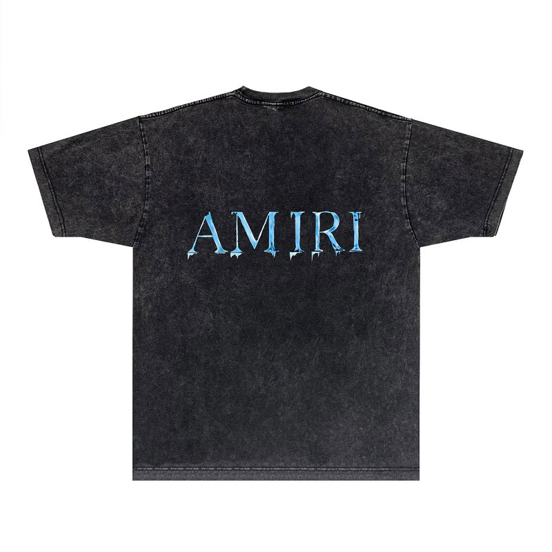 CASA-AMIRI 2025 New High Quality Cotton Flower Logo T-Shirt D045