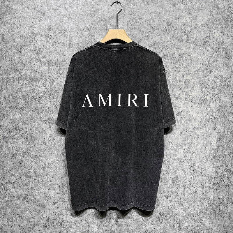 CASA-AMIRI 2025 New High Quality Cotton Flower Logo T-Shirt D024