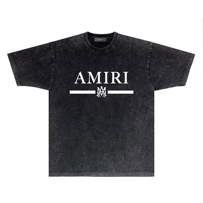 CASA-AMIRI 2025 New High Quality Cotton Flower Logo T-Shirt D002