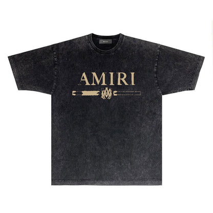 CASA-AMIRI 2025 New High Quality Cotton Flower Logo T-Shirt D081