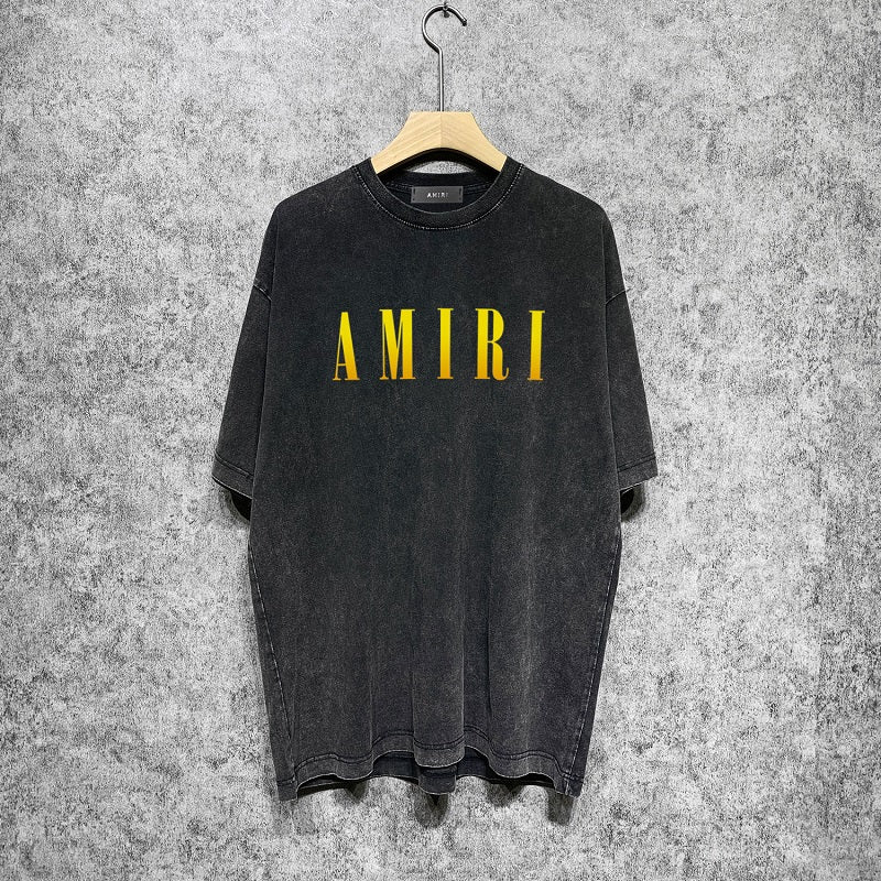CASA-AMIRI 2025 New High Quality Cotton Flower Logo T-Shirt D039