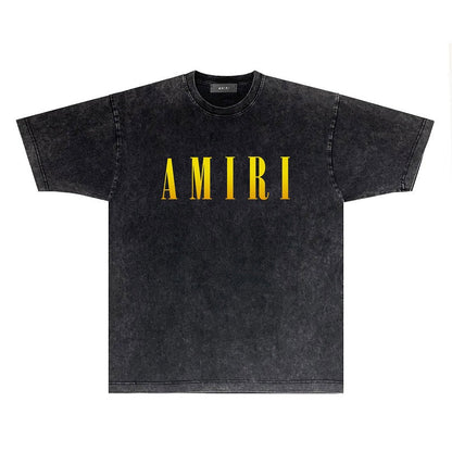 CASA-AMIRI 2025 New High Quality Cotton Flower Logo T-Shirt D039