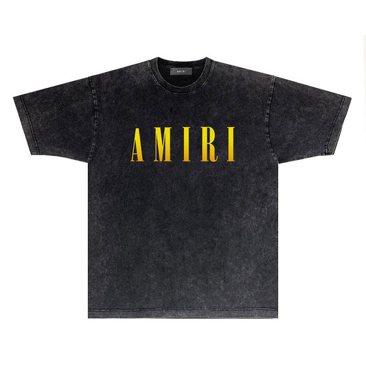 CASA-AMIRI 2025 New High Quality Cotton Flower Logo T-Shirt D039