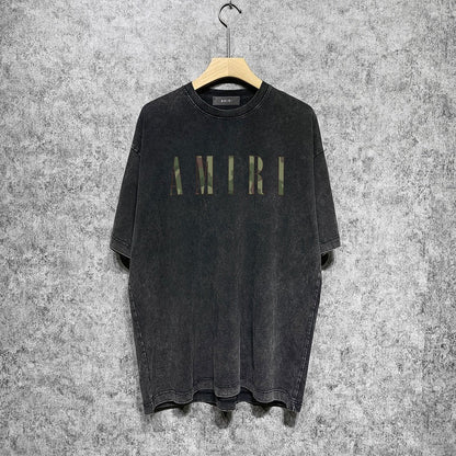 CASA-AMIRI 2025 New High Quality Cotton Flower Logo T-Shirt D075