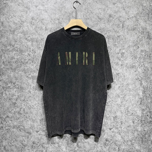 CASA-AMIRI 2025 New High Quality Cotton Flower Logo T-Shirt D075