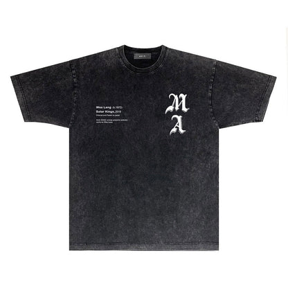 CASA-AMIRI 2025 New High Quality Cotton Flower Logo T-Shirt D072