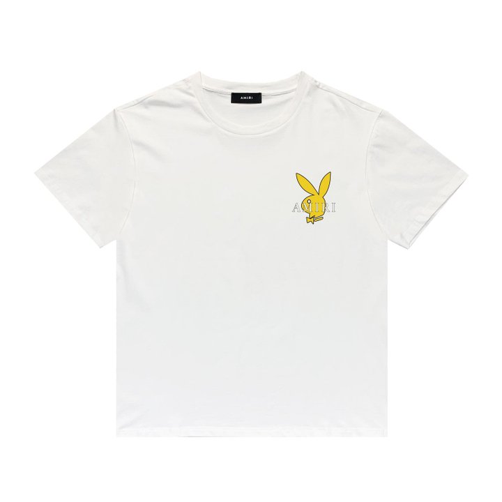 CASA-AMIRI 2025 New High Quality Cotton Flower Logo T-Shirt