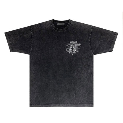 CASA-AMIRI 2025 New High Quality Cotton Flower Logo T-Shirt D080