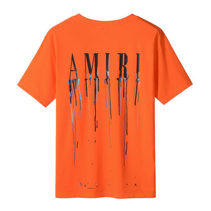 CASA-AMIRI 2025 New High Quality Cotton Flower Logo T-Shirt 2235