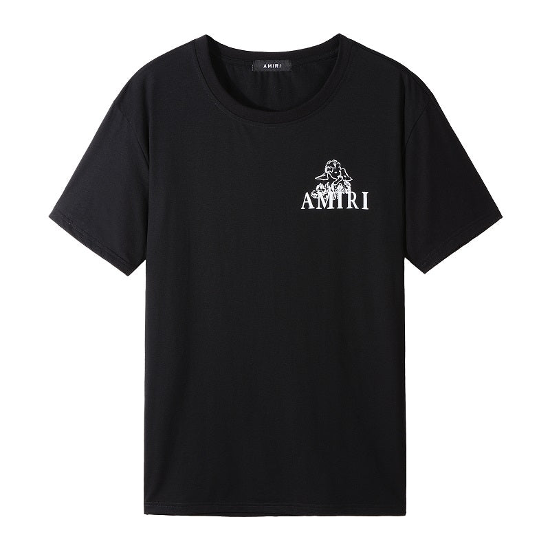 CASA-AMIRI 2025 New High Quality Cotton Flower Logo T-Shirt 2240