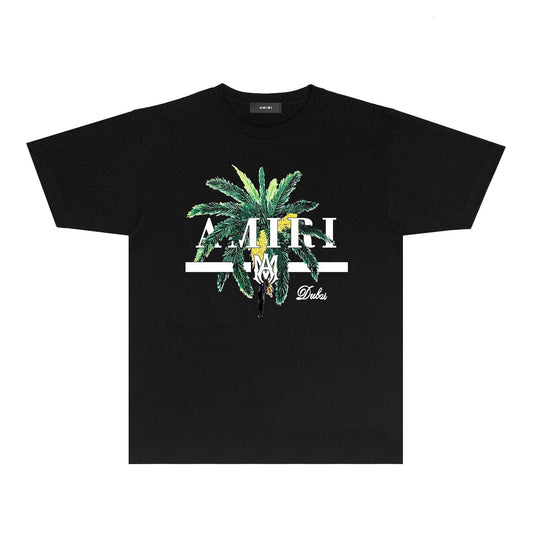CASA-AMIRI 2025 New High Quality Cotton Flower Logo T-Shirt