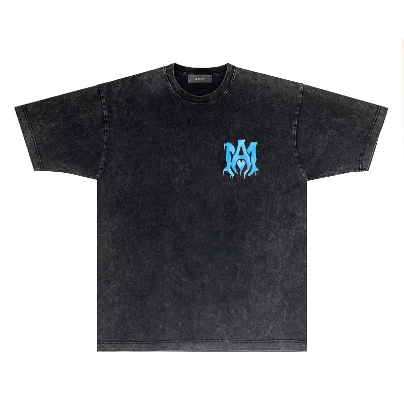CASA-AMIRI 2025 New High Quality Cotton Flower Logo T-Shirt D045