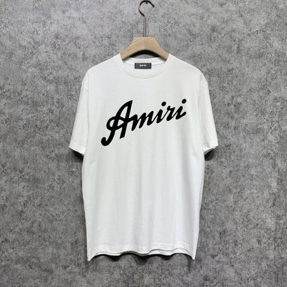 CASA-AMIRI 2025 New High Quality Cotton Flower Logo T-Shirt
