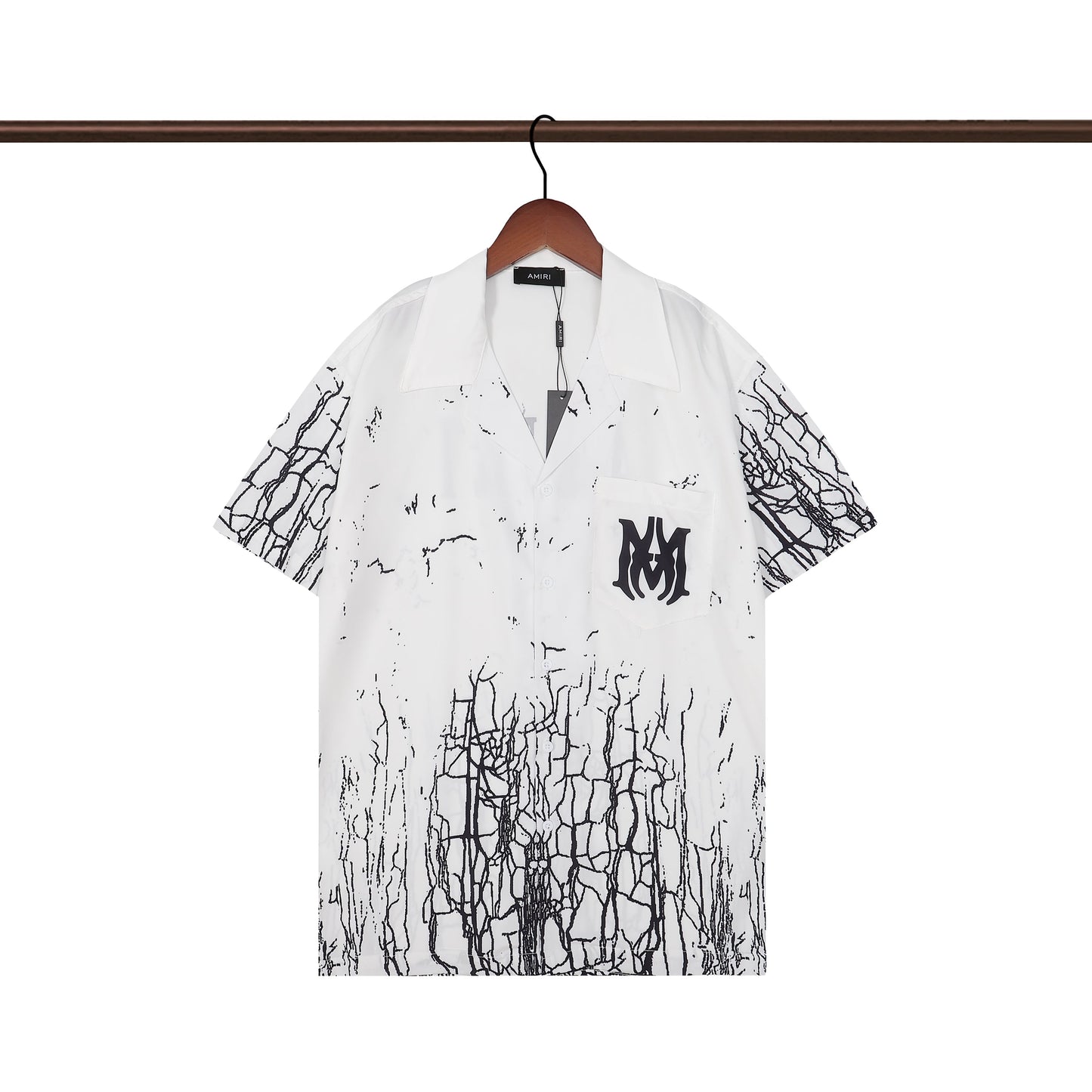 CASA-AMIRI 2025 New High Quality Cotton Flower Logo T-Shirt