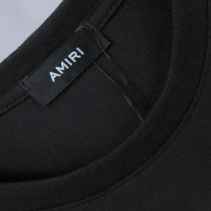 CASA-AMIRI 2025 New High Quality Cotton Flower Logo T-Shirt