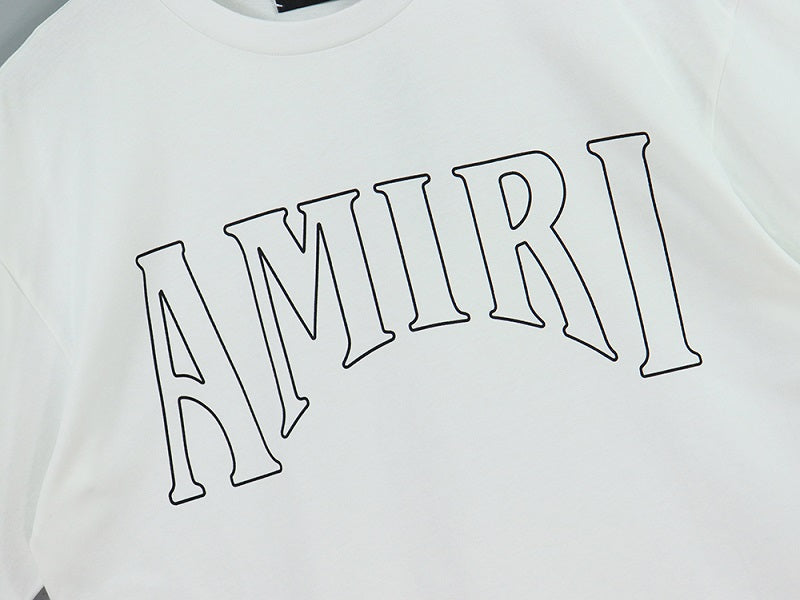 CASA-AMIRI 2025 New High Quality Cotton Flower Logo T-Shirt