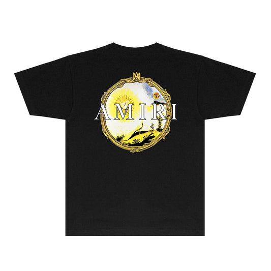 CASA-AMIRI 2025 New High Quality Cotton Flower Logo T-Shirt