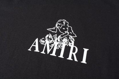 CASA-AMIRI 2025 New High Quality Cotton Flower Logo T-Shirt 2240