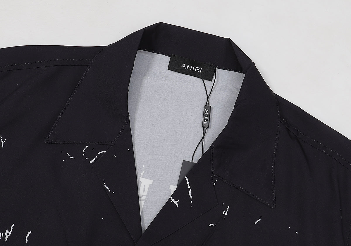 CASA-AMIRI 2025 New High Quality Cotton Flower Logo T-Shirt