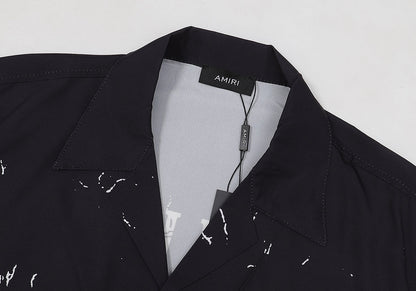 CASA-AMIRI 2025 New High Quality Cotton Flower Logo T-Shirt