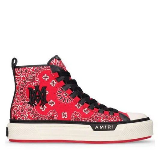 CASA-AMIRI  2025 new products cotton LOGO embroidered contrast color canvas shoes