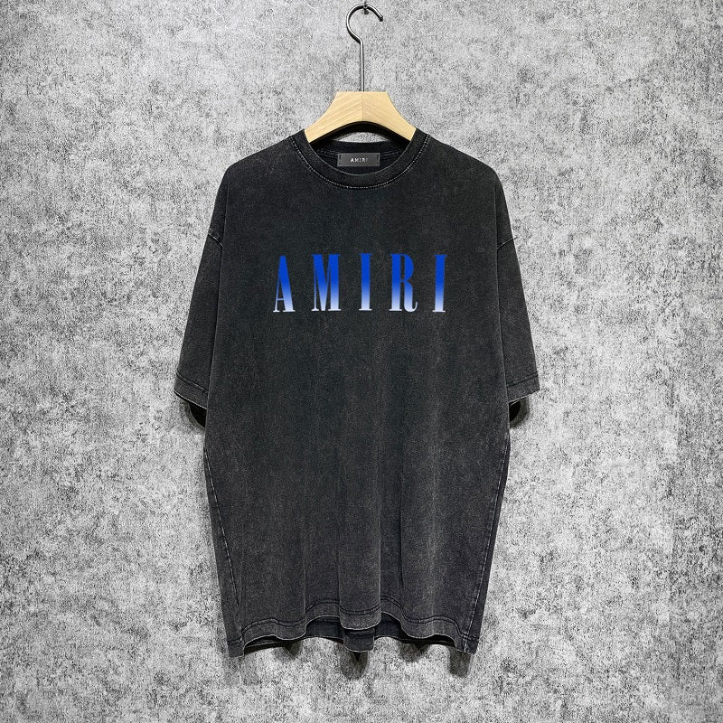 CASA-AMIRI 2025 New High Quality Cotton Flower Logo T-Shirt D039