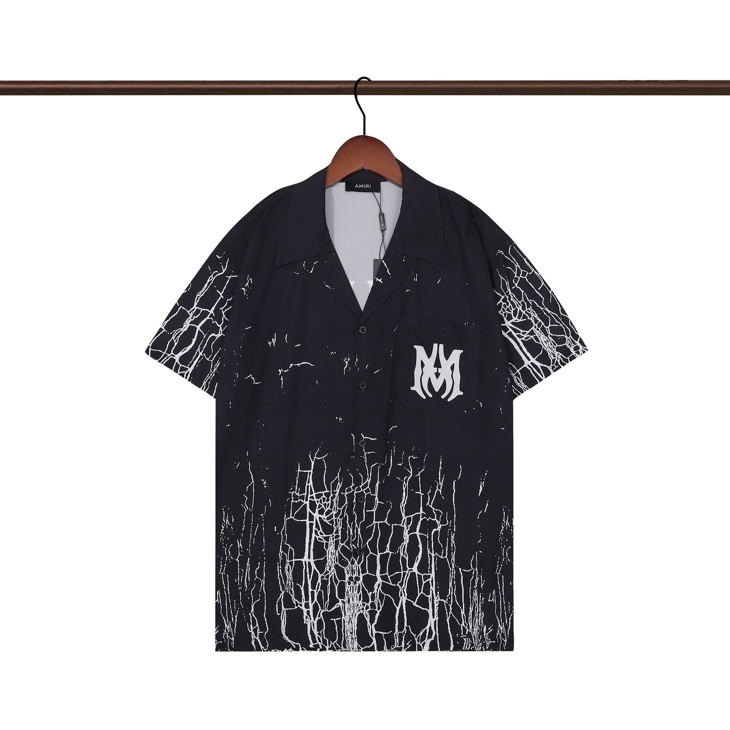 CASA-AMIRI 2025 New High Quality Cotton Flower Logo T-Shirt