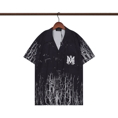 CASA-AMIRI 2025 New High Quality Cotton Flower Logo T-Shirt