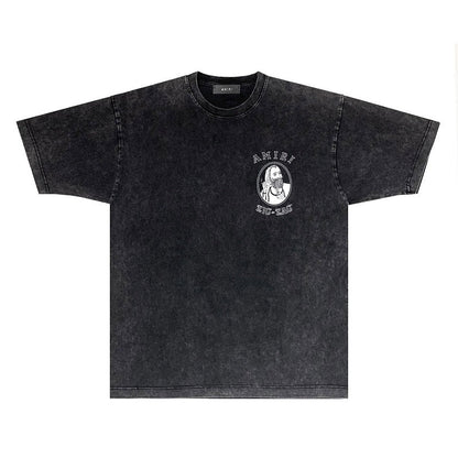 CASA-AMIRI 2025 New High Quality Cotton Flower Logo T-Shirt D07