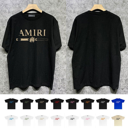 CASA-AMIRI 2025 New High Quality Cotton Flower Logo T-Shirt 081