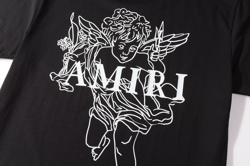 CASA-AMIRI 2025 New High Quality Cotton Flower Logo T-Shirt 2240