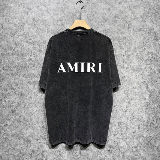 CASA-AMIRI 2025 New High Quality Cotton Flower Logo T-Shirt D070